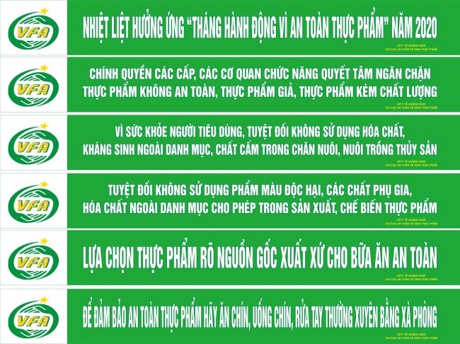 Triển khai Tháng hành động vì an toàn thực phẩm năm 2020