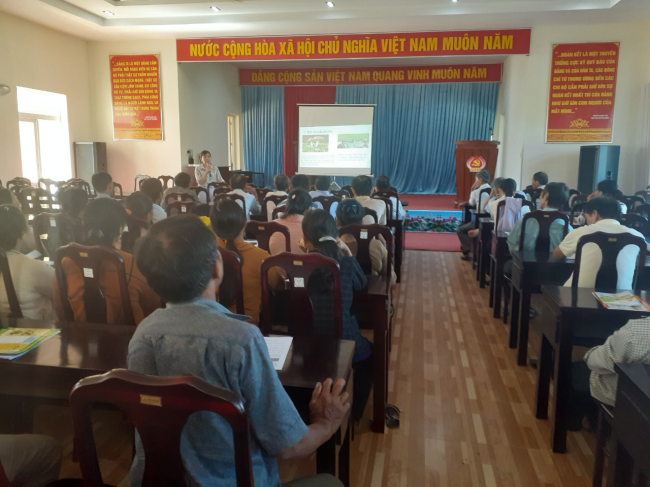 Tập huấn kiến thức về an toàn thực phẩm cho các hội viên Hội nông dân