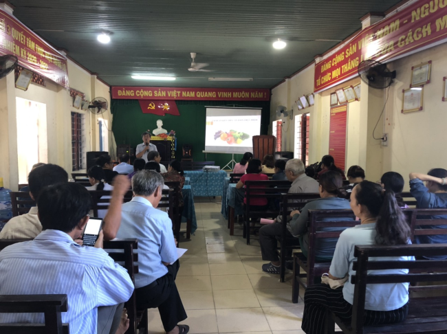 Tập huấn kiến thức về an toàn thực phẩm cho người kinh doanh thức ăn đường phố năm 2020