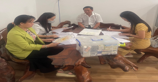 Chi cục An toàn thực phẩm kiểm tra, giám sát phục vụ các hoạt động Kỷ niệm 80 năm Cách mạng tháng Tám thành công và Quốc khánh 02/9 tại phường Kon Tum, tỉnh Quảng Ngãi